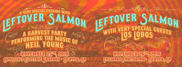 Leftover Salmon Perform in Denver, Colorado Friday, November 25 + Saturday, November 26