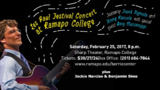 Guitarists Frank Vignola and Vinny Raniola To Headline the Les Paul Festival Concert at Ramapo College Saturday, February 25th