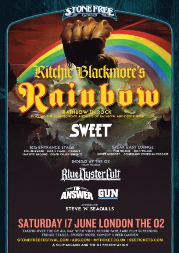 Stone Free Festival announces Blue Öyster Cult, Sweet, The Answer & many more