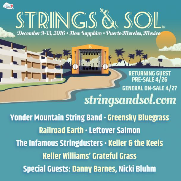 Strings & Sol Announces 2016 Artist Lineup and Event Details for the All-Inclusive Concert Adventure in Puerto Morelos, Mexic