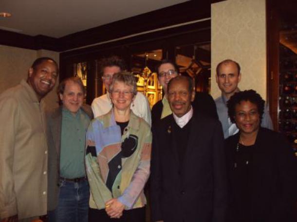 U of M staff with Ornette Coleman