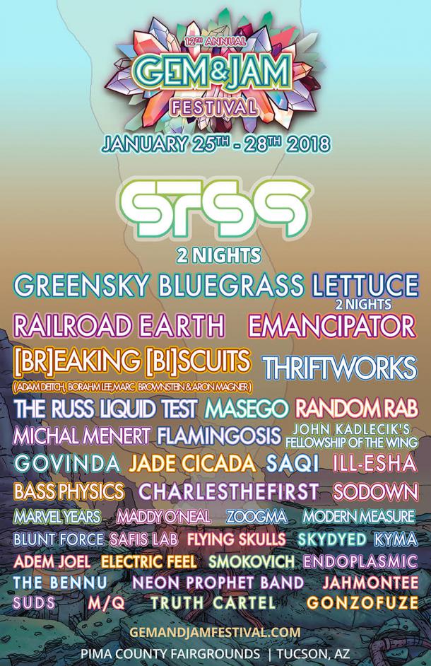 Lineup to Include: 2 Nights of STS9, 2 Nights of Lettuce, Greensky Bluegrass, Railroad Earth, Emancipator, Breaking Biscuits and more.