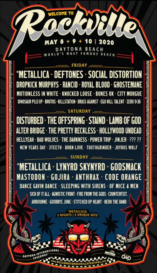 To Rockville 2020 Full Lineup Announced Grateful Web