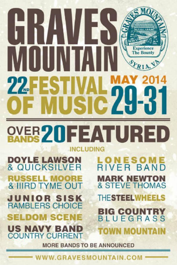 Graves Mountain Festival Announces Initial LineUp for 2014 Grateful Web