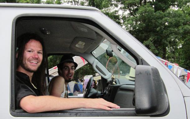 The Delta Saints arrive @ Wakarusa | photo by Michelle Miesse