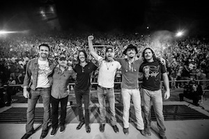 Dierks Bentley and company at Red Rocks