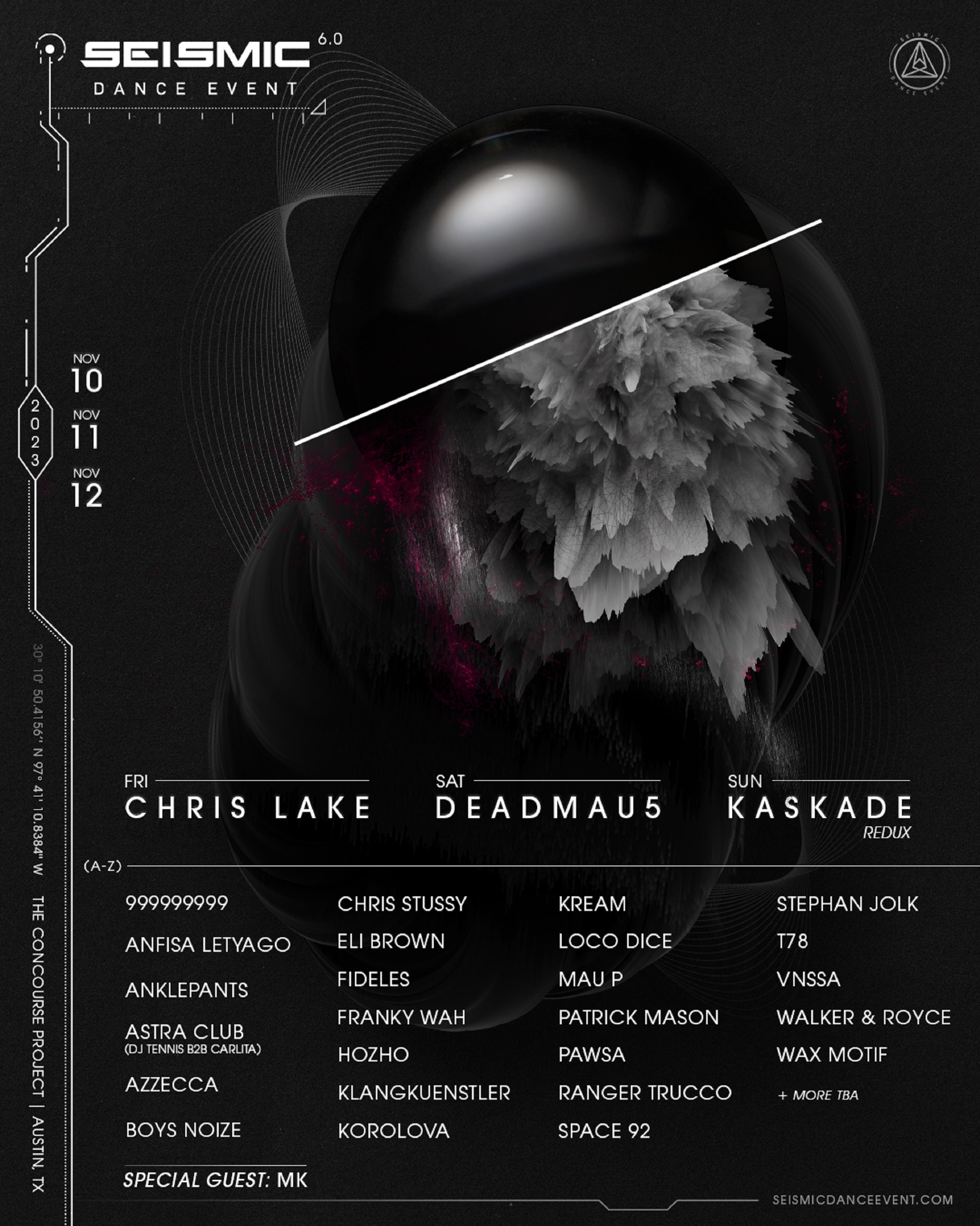 Seismic Dance Event Announces Lineup for 6.0 Edition