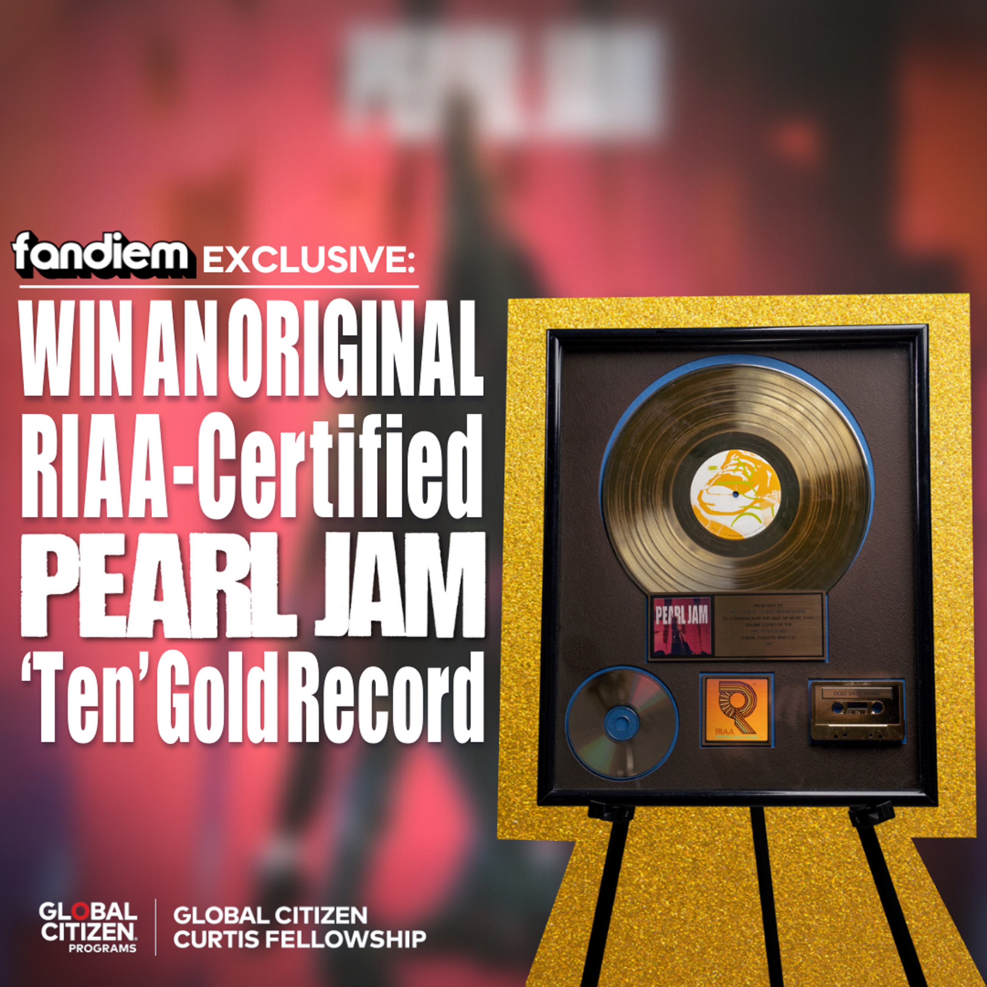 Pearl Jam's Former Manager Kelly Curtis Fundraises with 'Ten' Gold Record Giveaway