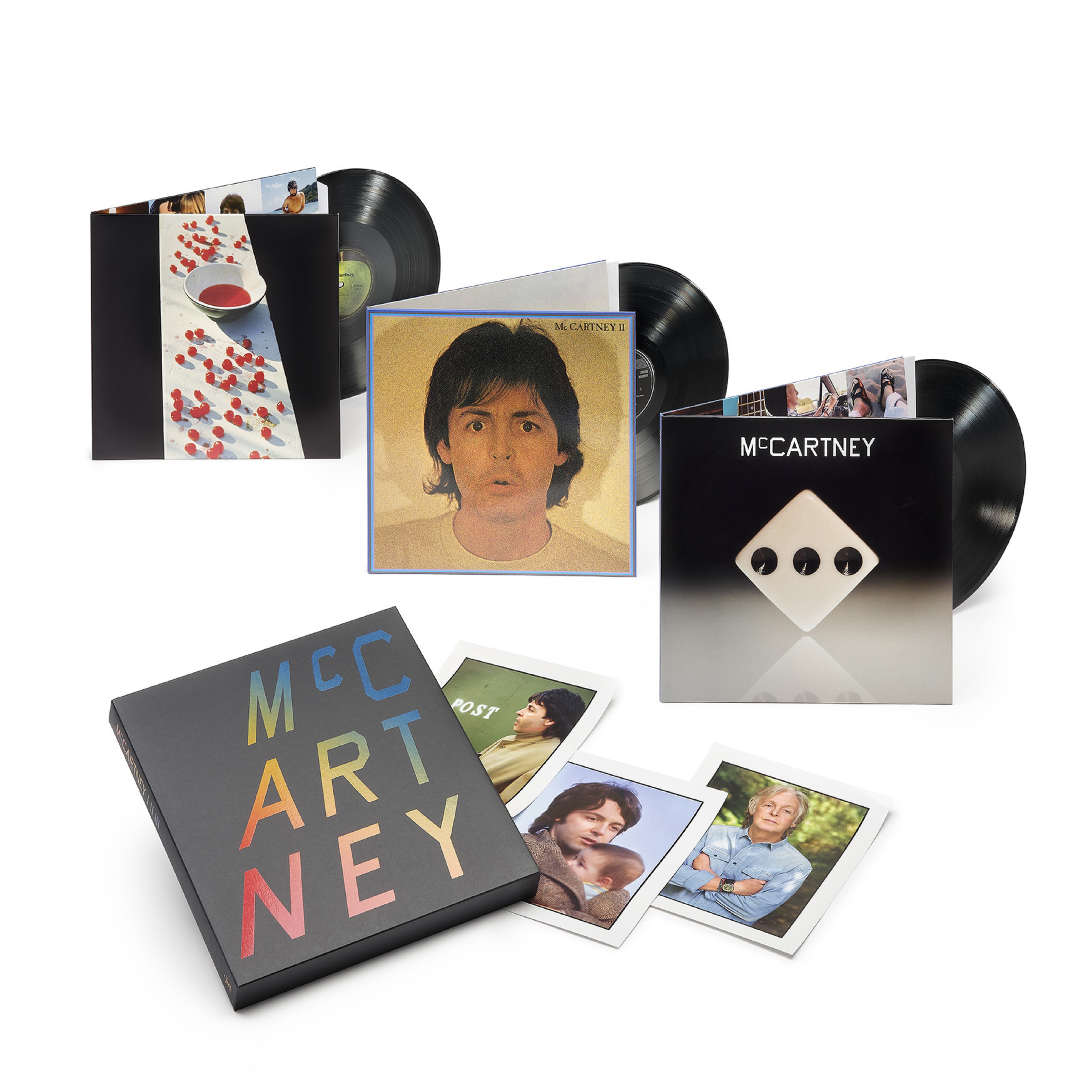 Paul McCartney - McCartney I II III Box Set - Paul’s three iconic solo albums (McCartney, McCartney II, and McCartney III) available together for the first time as a limited-edition box set