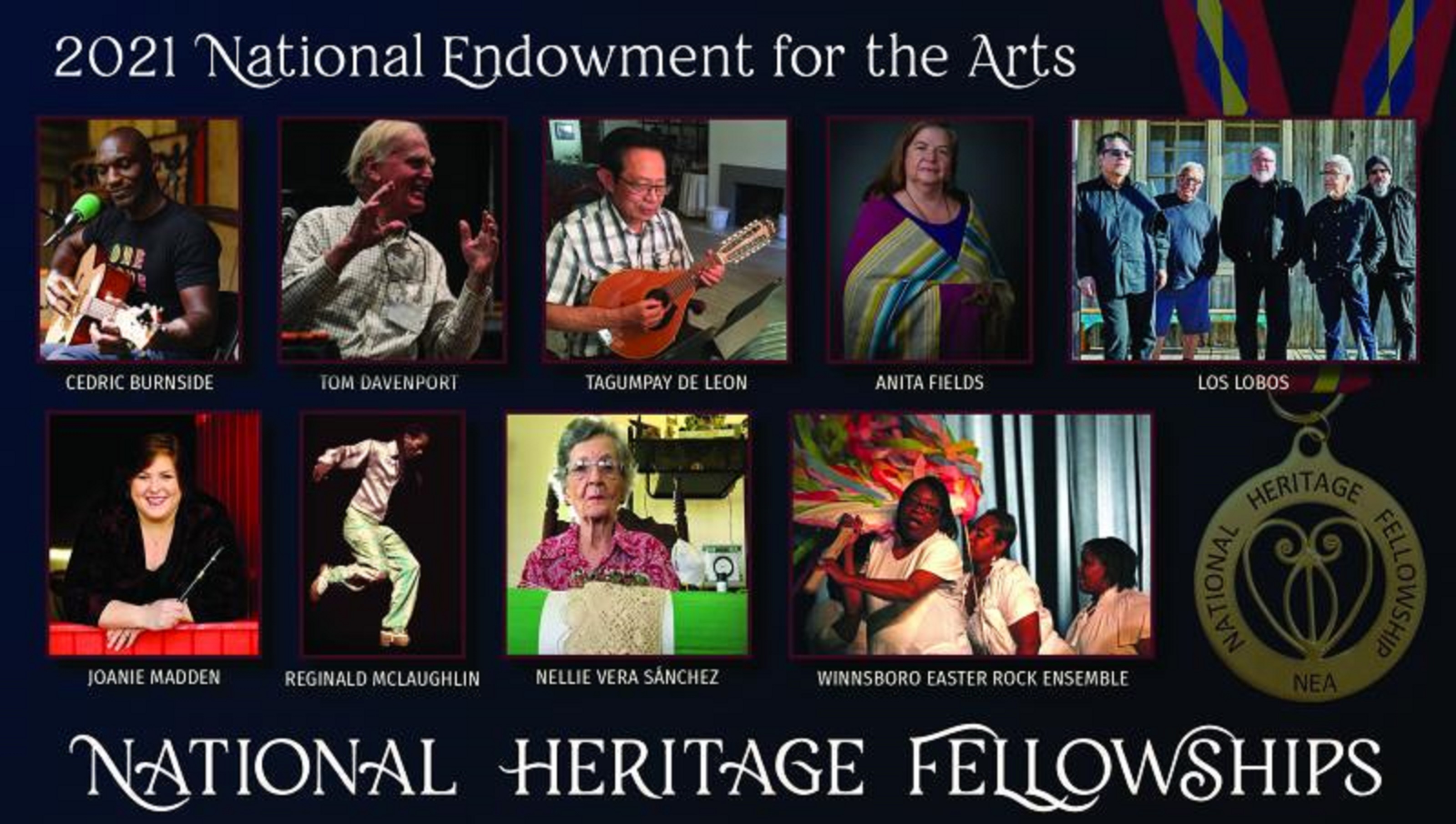 National Endowment for the Arts Announces 2021 NEA National Heritage Fellows