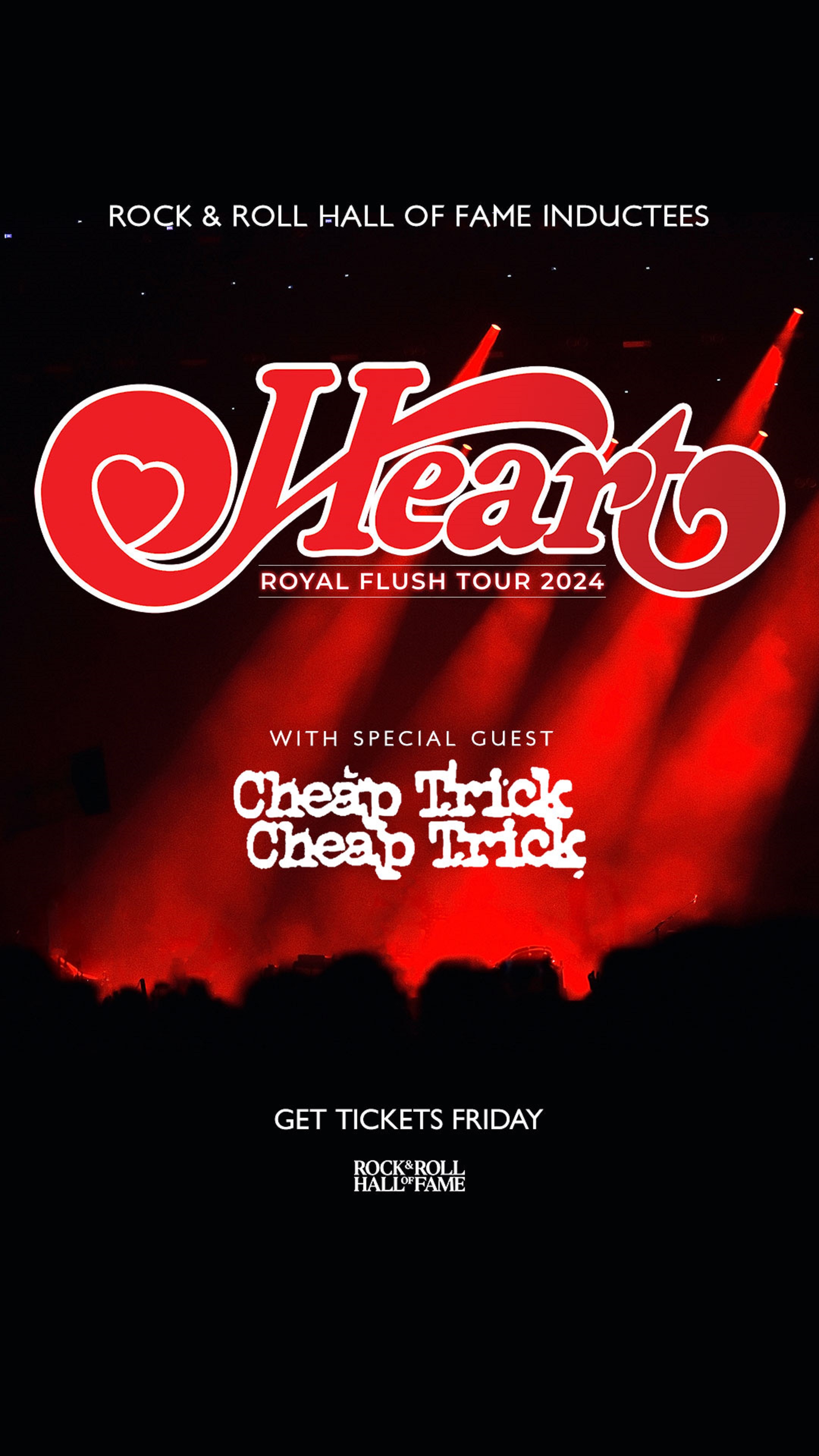HEART Announces Long-Awaited Royal Flush Tour 2024 Dates Across North America and Beyond