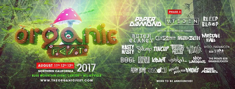 Organic Fest Reveals Full 2017 Lineup