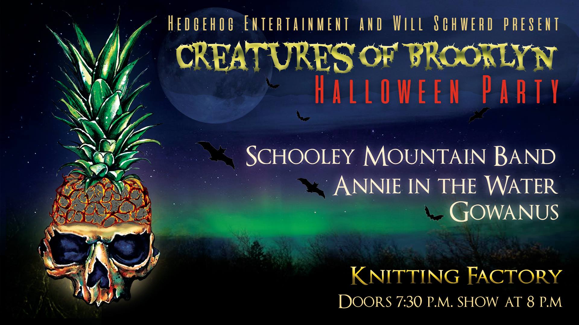 Creatures Of Brooklyn – Halloween Party at Knitting Factory