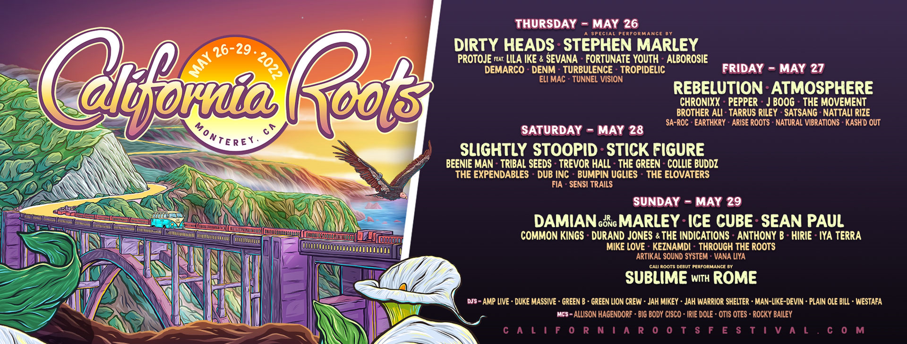 Cali Roots 2022 Final Lineup Announce Sean Paul, Ice Cube, Stick