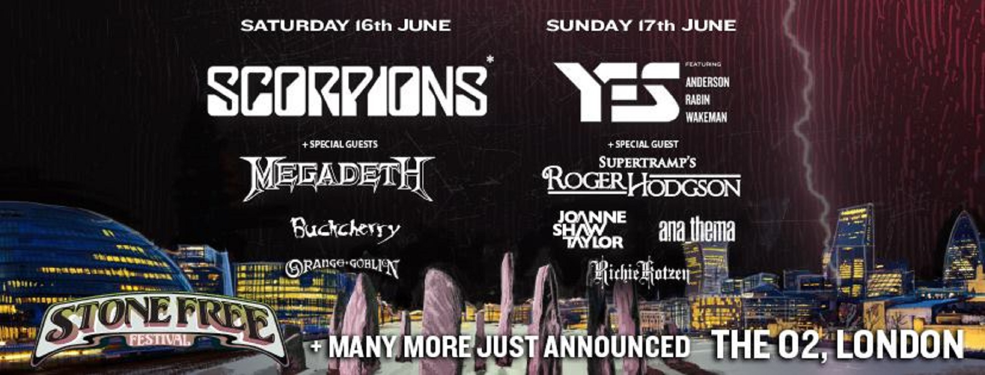 Stone Free Festival 2018 -- SATURDAY 16TH & SUNDAY 17TH JUNE