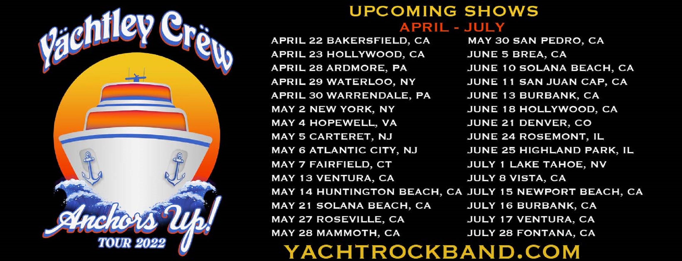 Yachtley Crew On Tour + New Single, “Sex On The Beach”