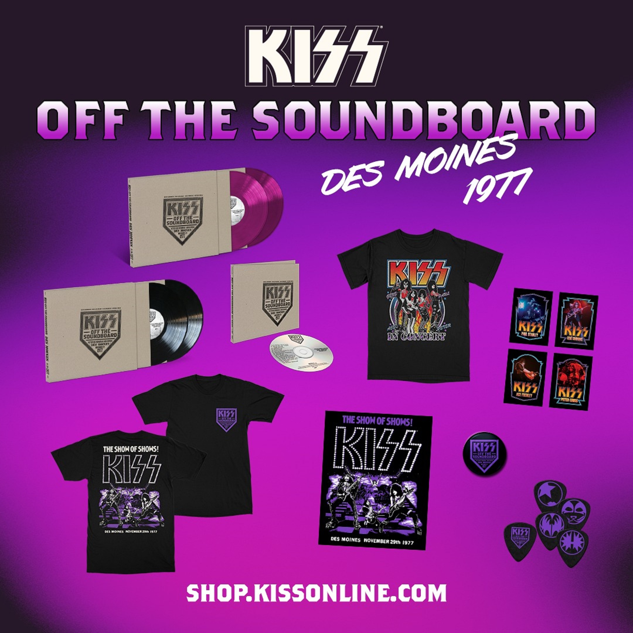 Multi-Platinum Icons KISS Release New Archival Title With ‘KISS – OFF THE SOUNDBOARD: LIVE IN DES MOINES 1977’