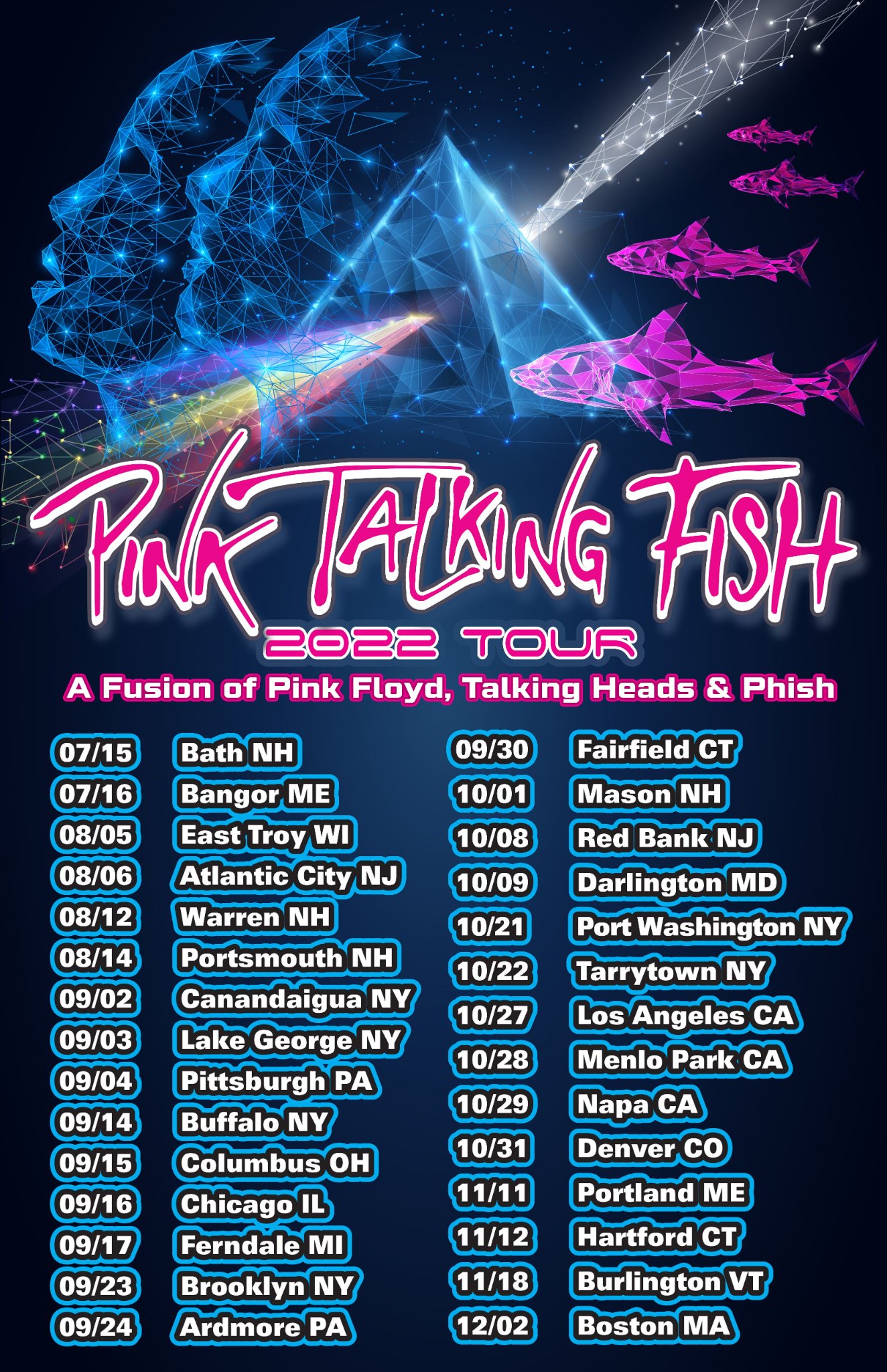 PINK TALKING FISH RELEASE 2022 TOUR DATES