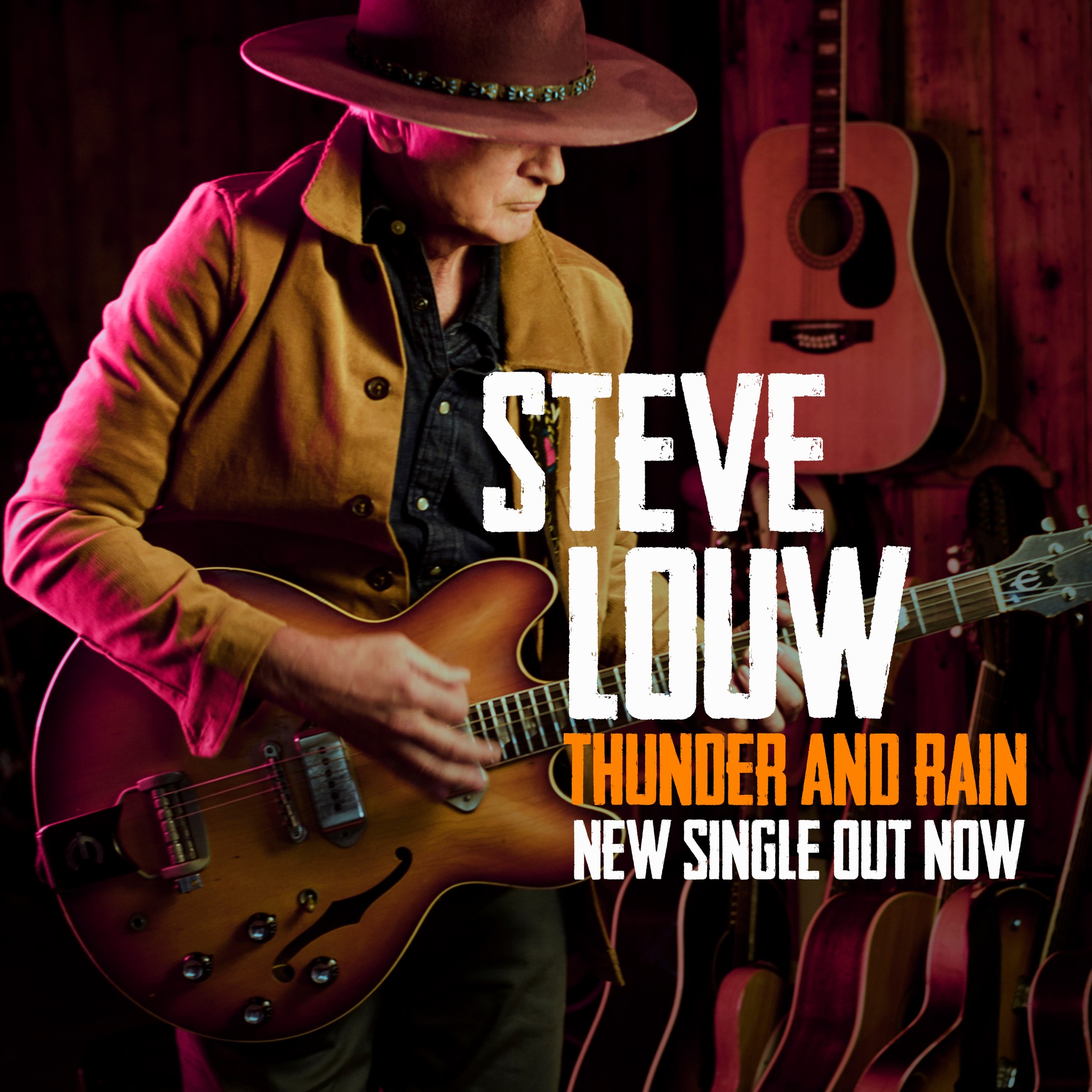 South African Rocker Steve Louw announces new album "Thunder and Rain" featuring Joe Bonamassa