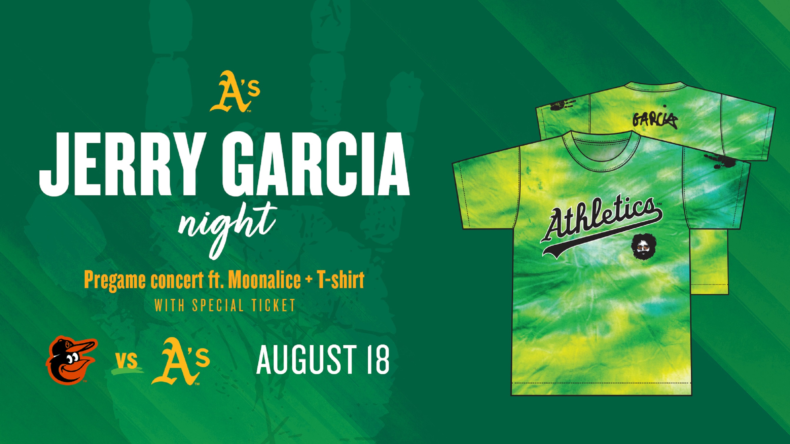 A's Jerry Garcia Night - pregame concert with Moonalice | 8/18/23