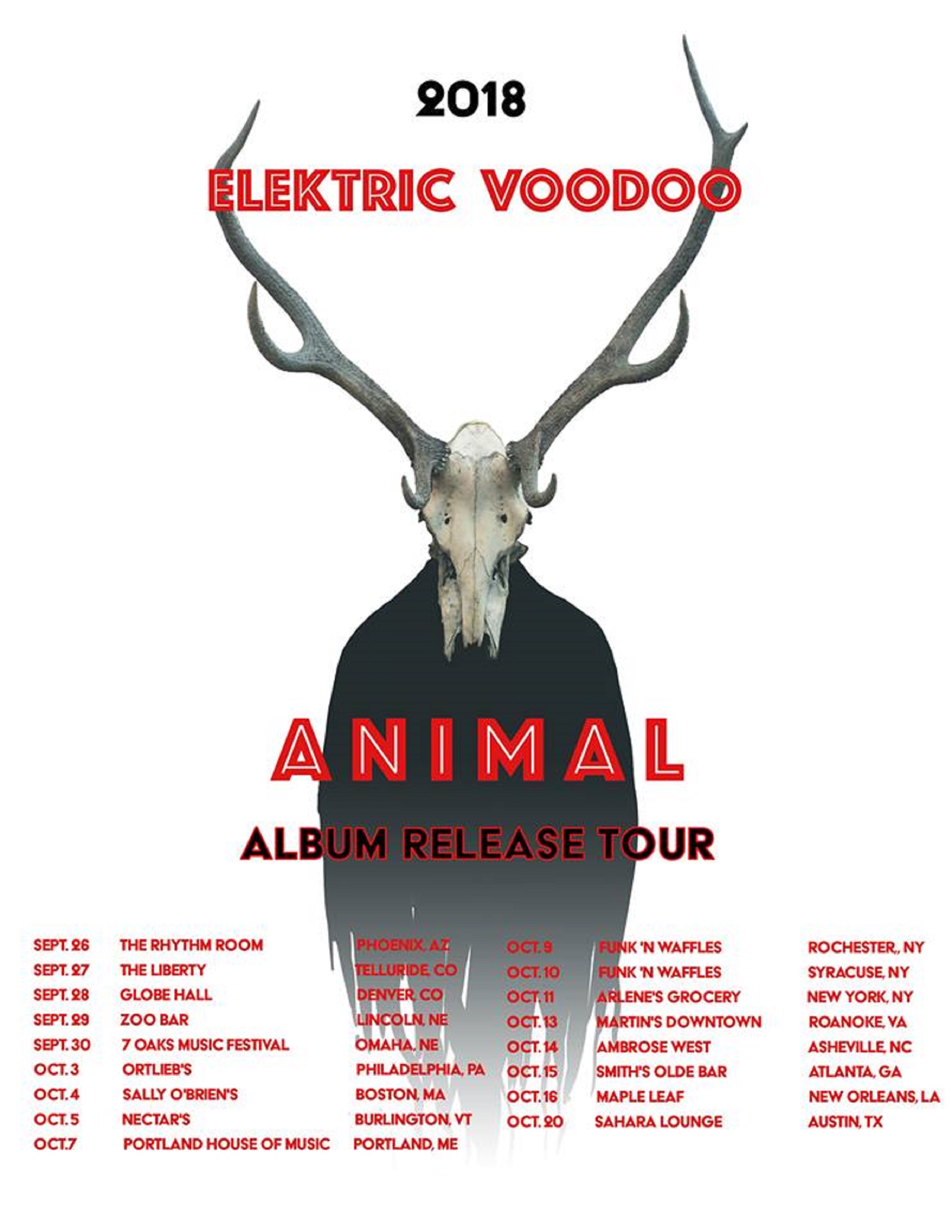 Elektric Voodoo's "Animal" Release Tour