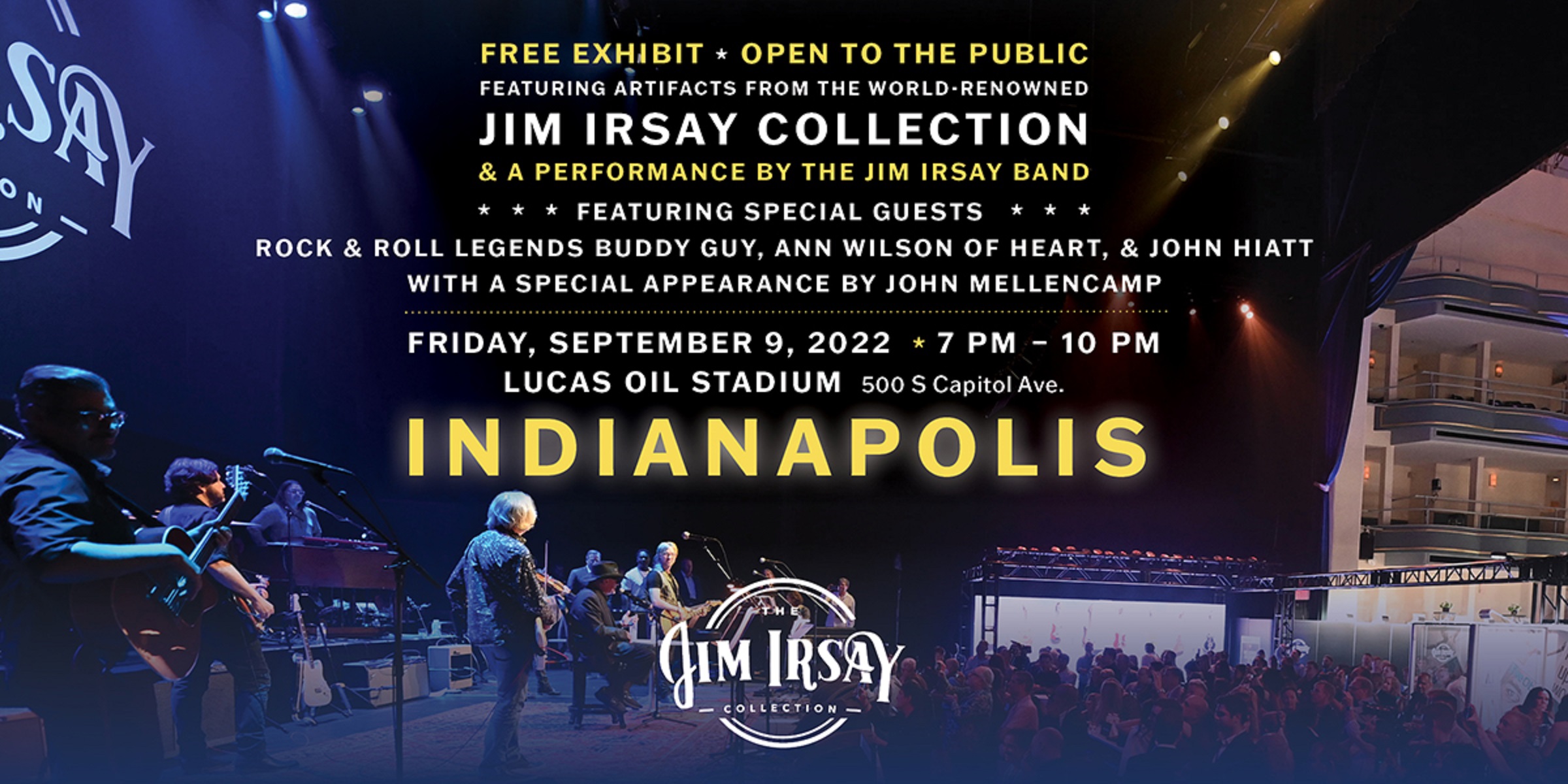 John Mellencamp, John Hiatt, Ann Wilson and Buddy Guy to Join Jim Irsay for All-Star Colts Kick-off Concert