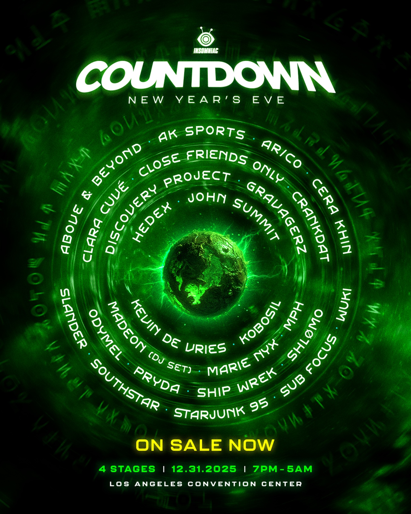 COUNTDOWN NYE’S 2025 LINEUP LANDS IN DOWNTOWN LOS ANGELES