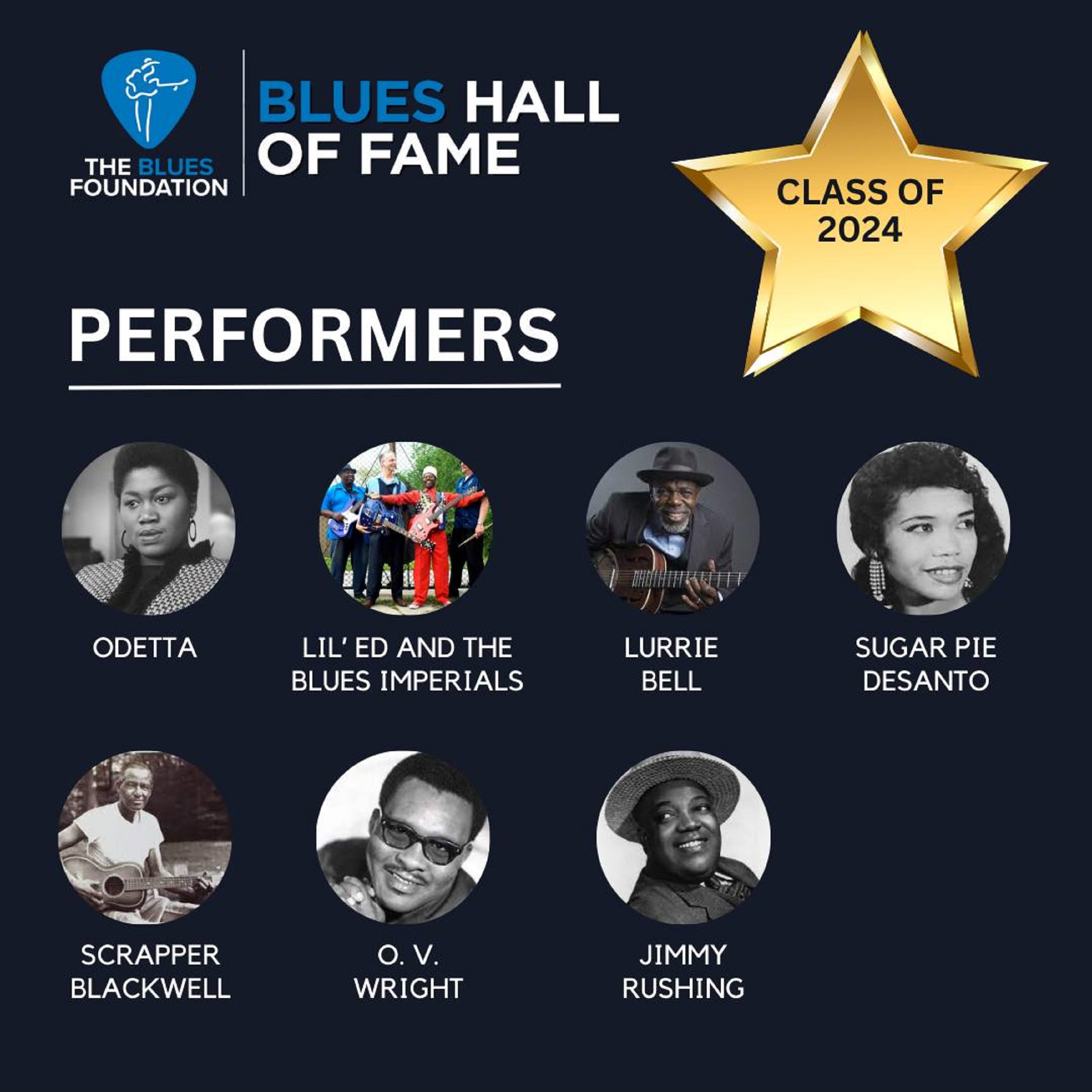 The Blues Foundation Honors The Blues Hall of Fame Class of 2024