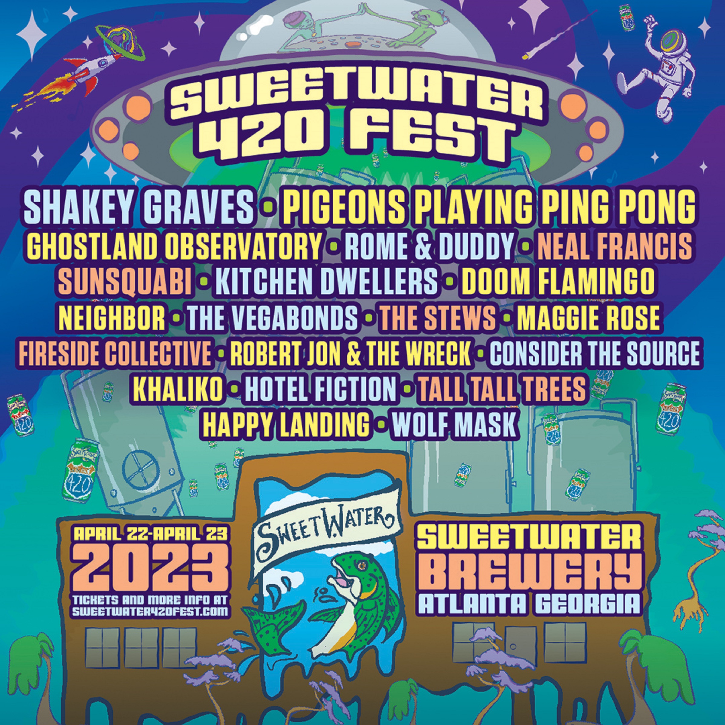 Stå sammen Ny ankomst Skælde ud SWEETWATER ANNOUNCES 420 FEST 2023 LINEUP AND VENUE | Grateful Web