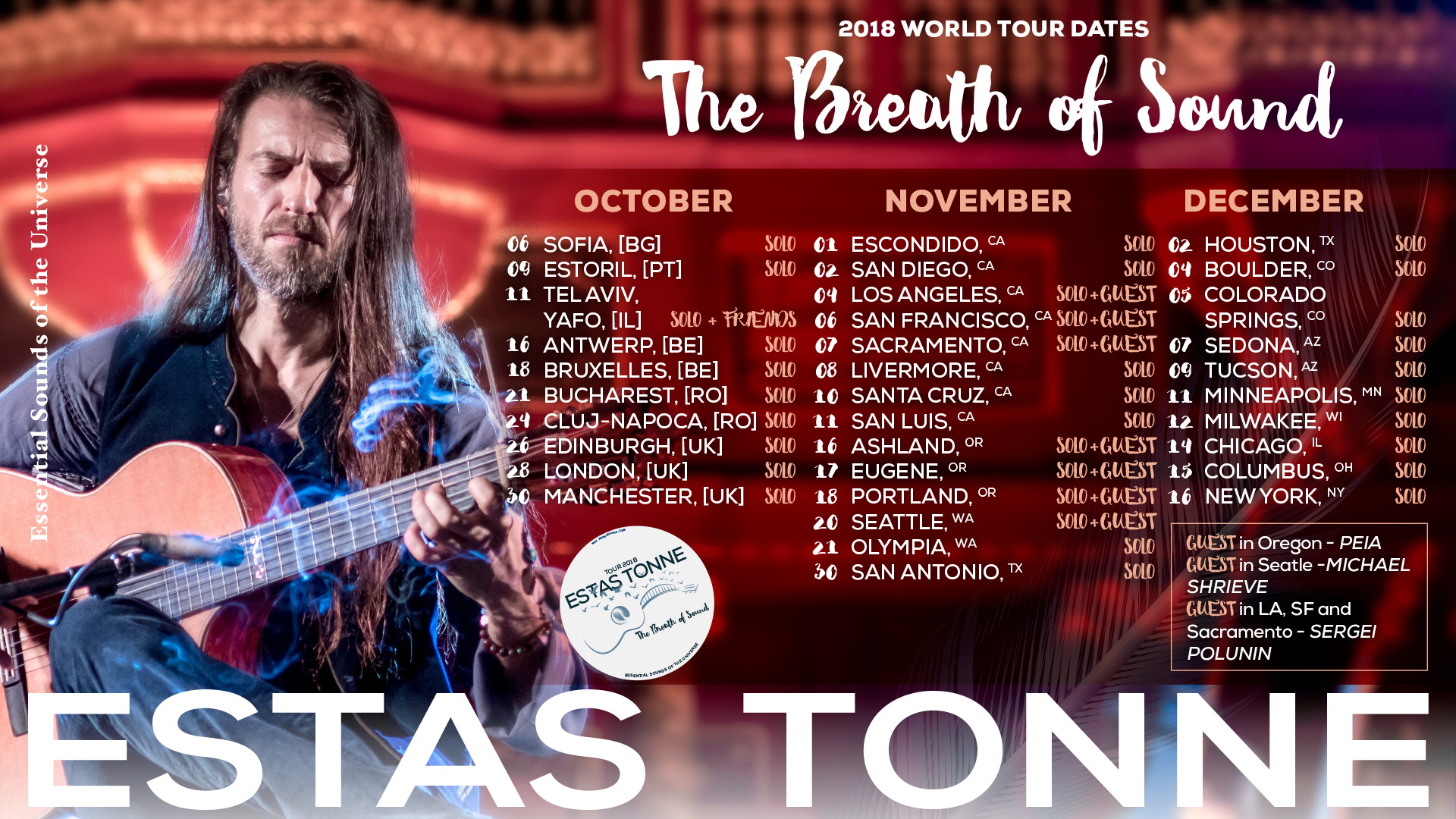 Estas Tonne to Perform in United States | Grateful Web