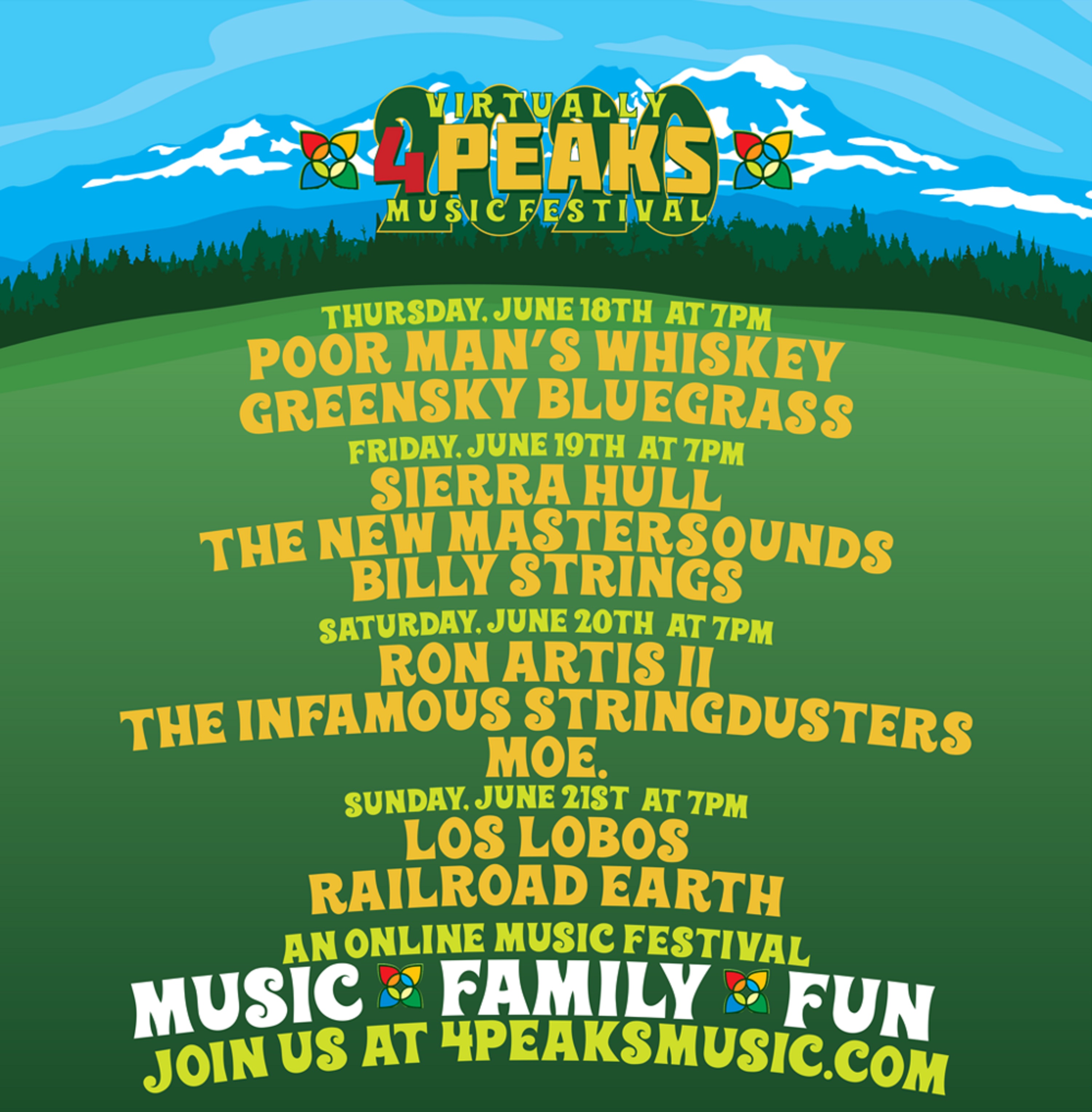 4 Peaks Presents to Host the "Virtually 4 Peaks” Music Festival