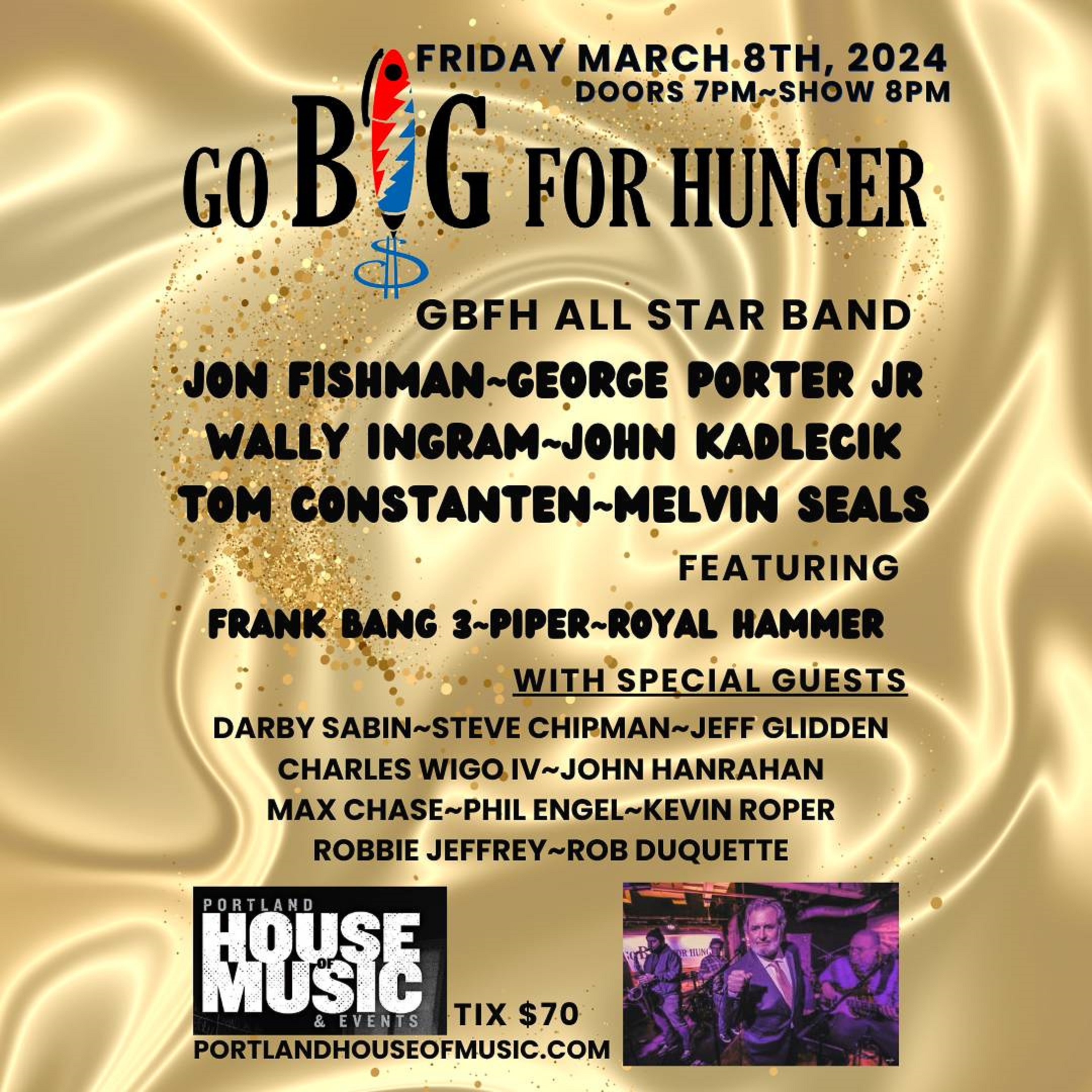 Go Big For Hunger Jam 2024: Jon Fishman, George Porter Jr., Melvin Seals, John Kadlicek and many more!