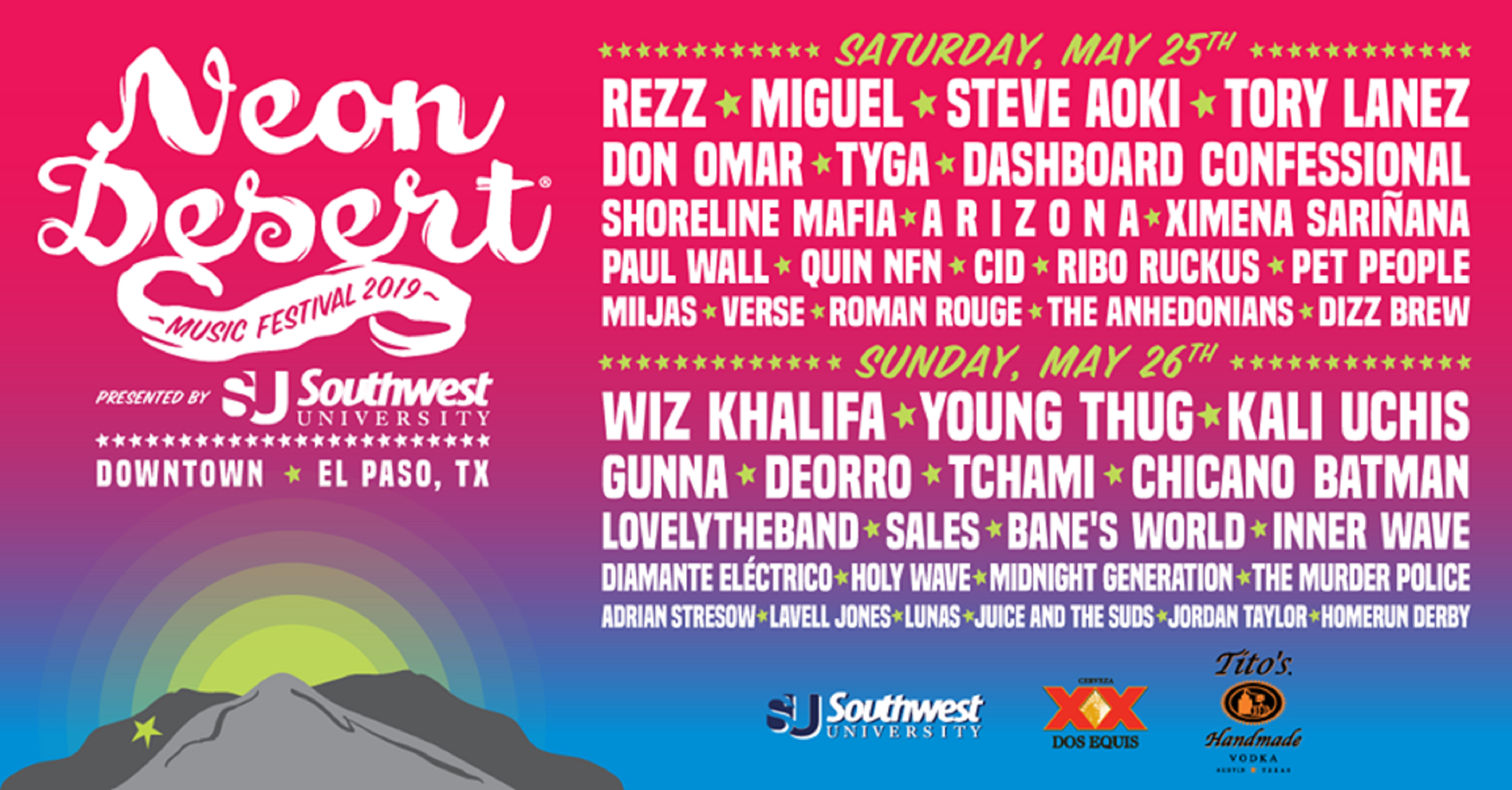 Neon Desert Music Festival Announces Full Lineup Grateful Web