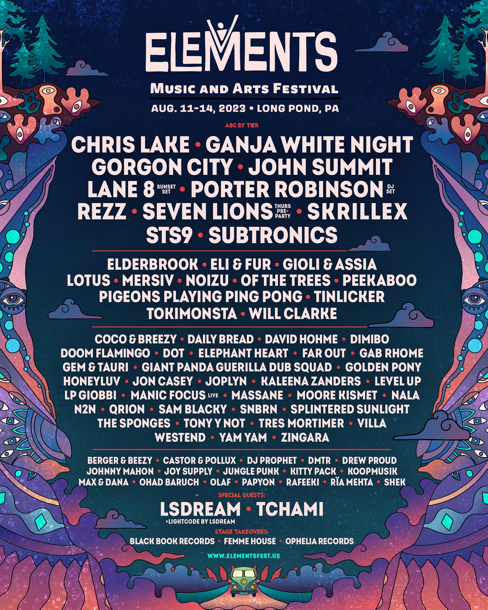 Elements Music & Arts Festival Announces Phase Two Lineup for 6th Edition
