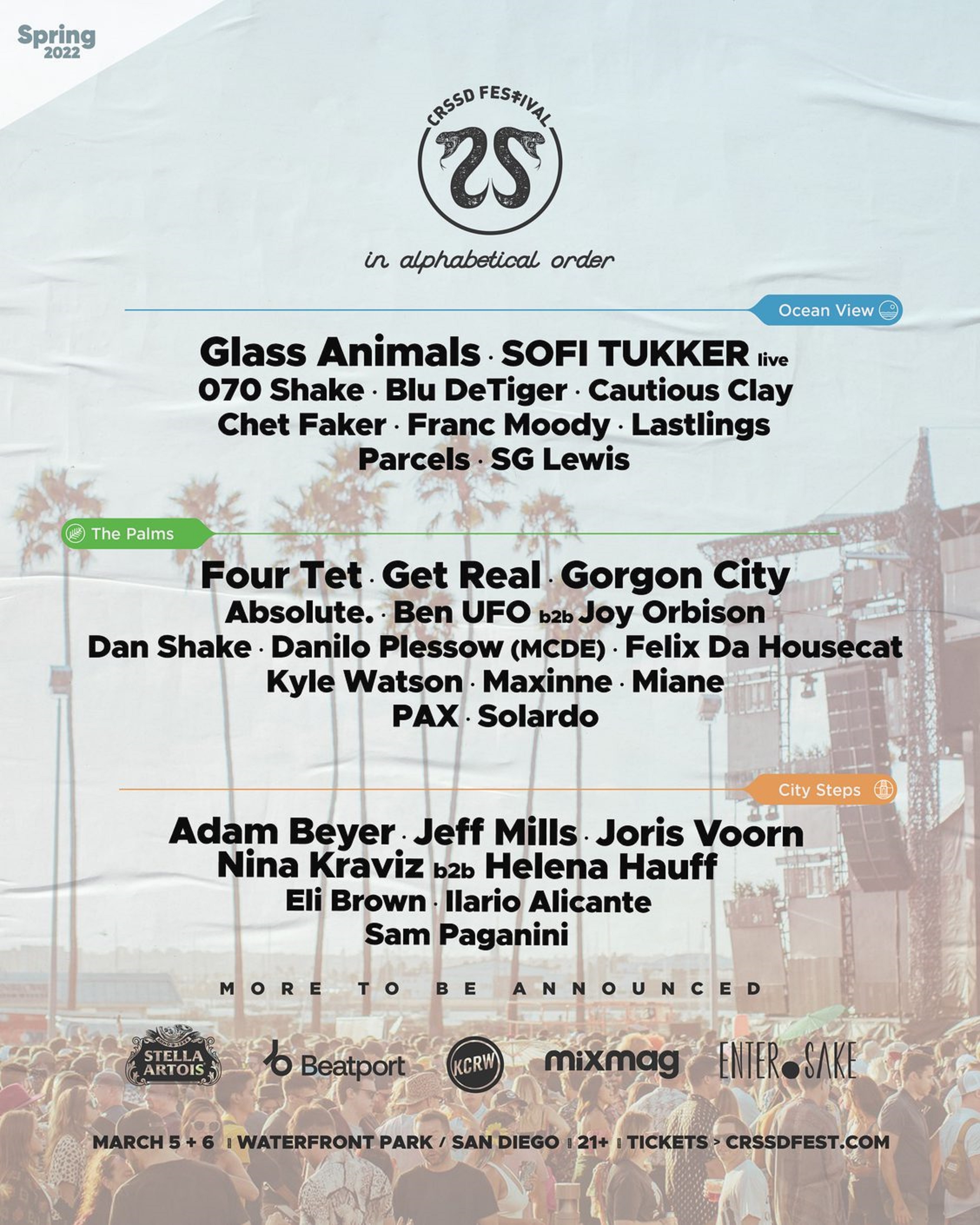 CRSSD Announces Lineup for Spring 2022 Edition