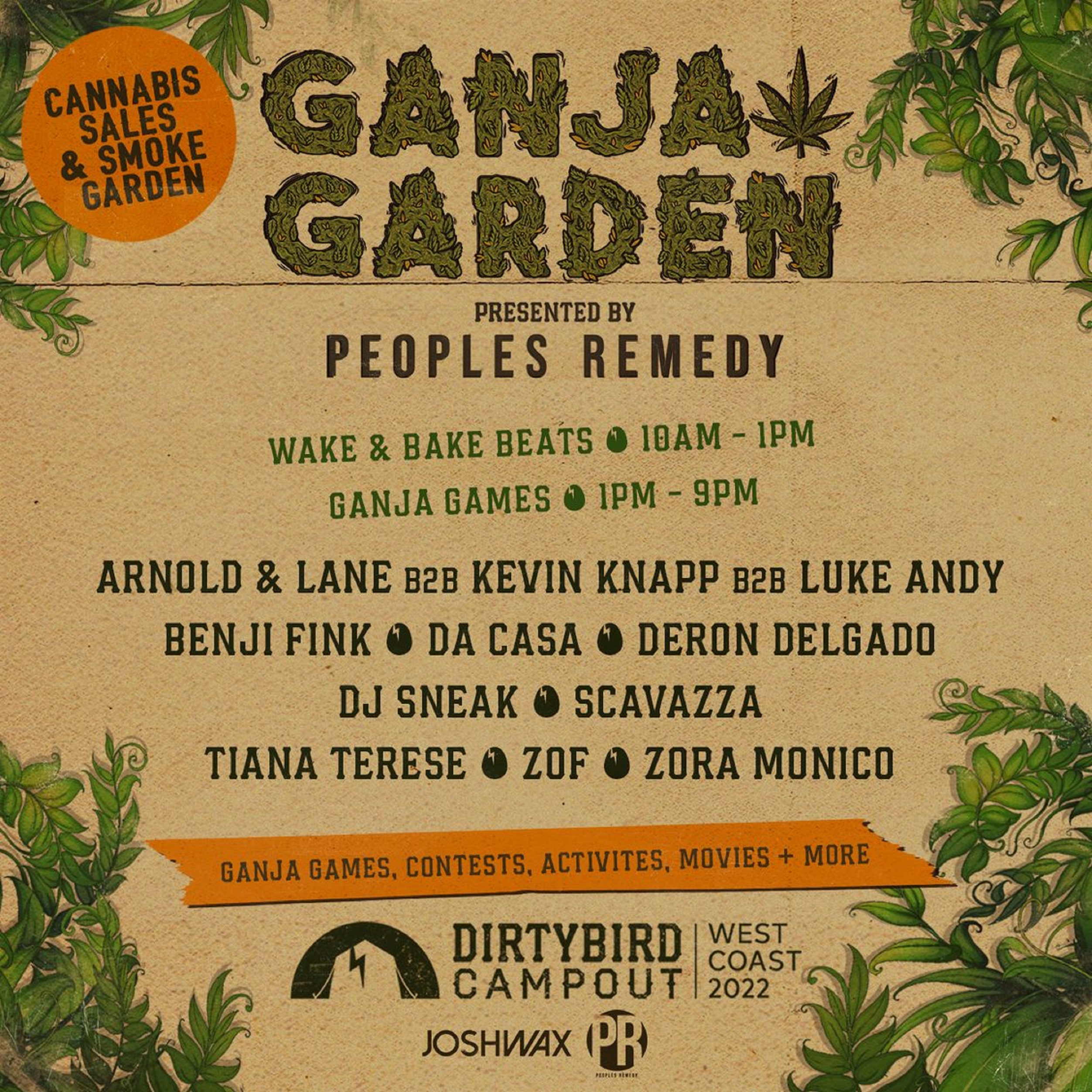 Dirtybird Campout Announces Debut ‘Ganja Garden Presented by People’s Remedy’
