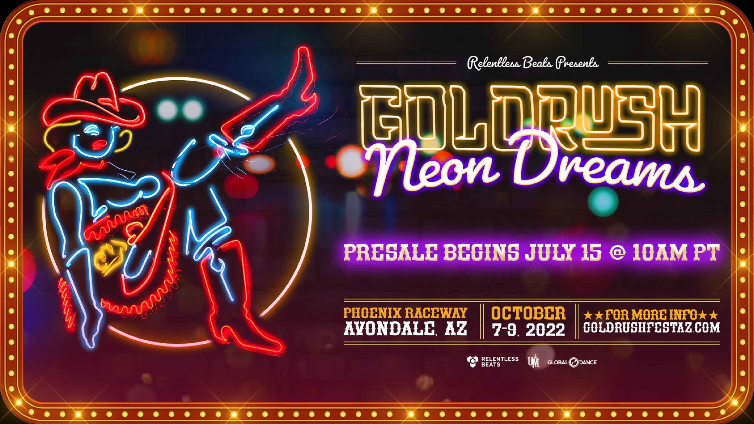 GOLDRUSH SHAKES OFF THE DUST FOR A BRIGHTER, NEON FUTURE- OCTOBER 7, 8, AND 9TH, 2022