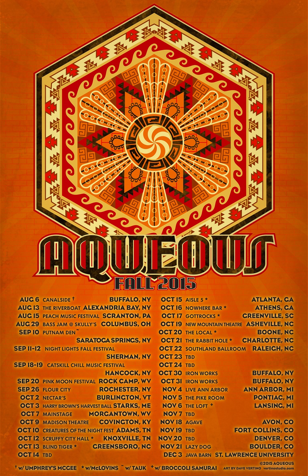 Aqueous Announces Fall Tour 2015