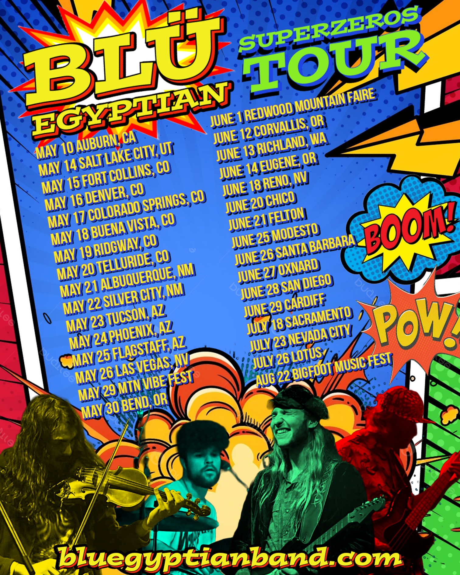 Defeat the Oligarchs on the Dance Floor: BLÜ EGYPTIAN Superzeros Tour