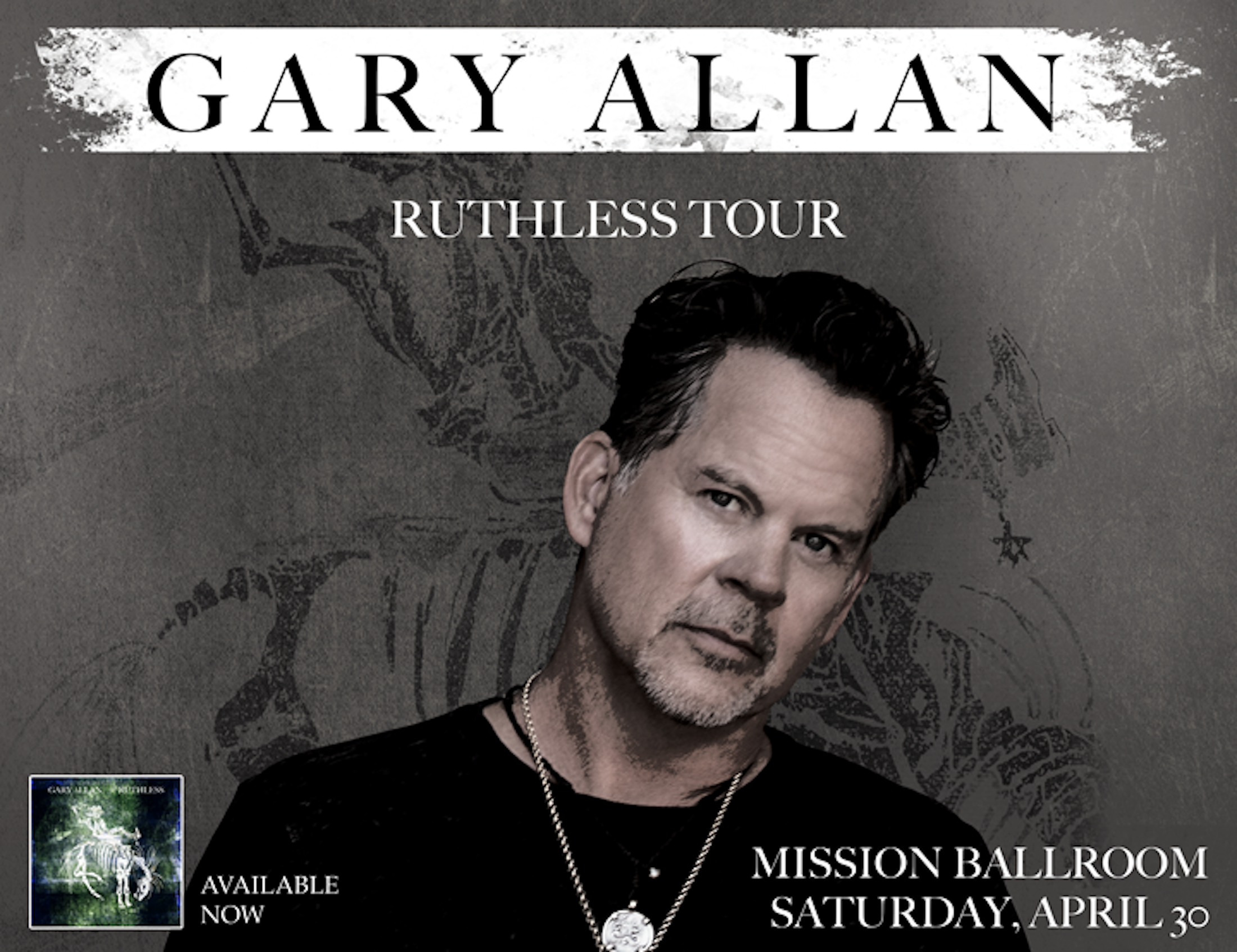 GARY ALLAN live at Mission Ballroom Saturday, April 30, 2022. 