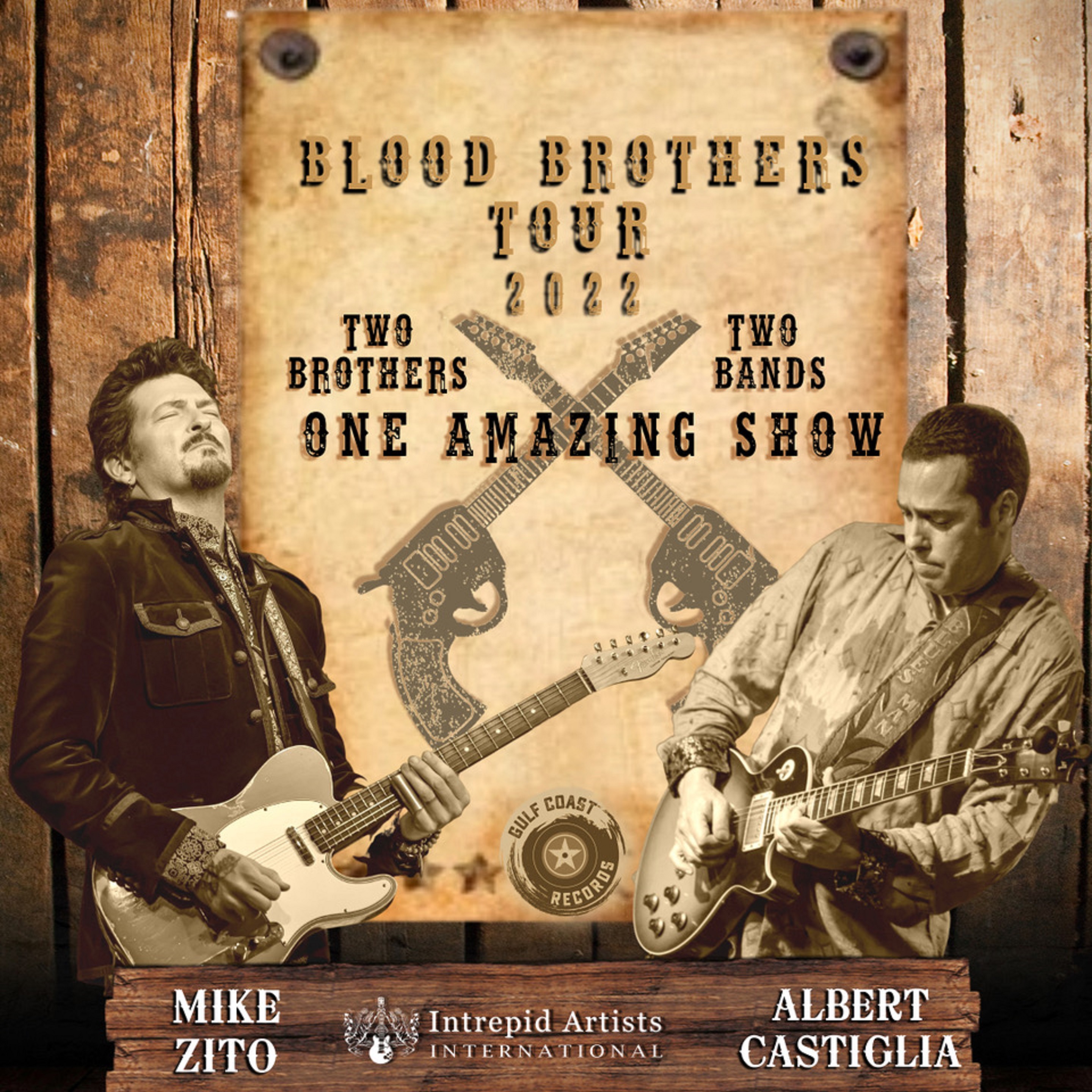 Mike Zito and Albert Castiglia Unite for "Blood Brothers" Tour in March and April