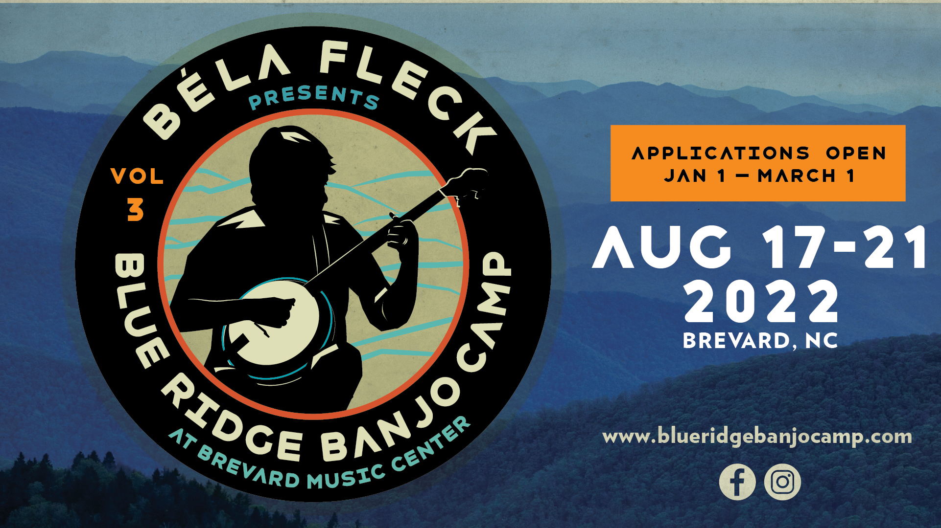 BÉLA FLECK Announces 3rd Annual BLUE RIDGE BANJO CAMP at Brevard Music Center this Summer