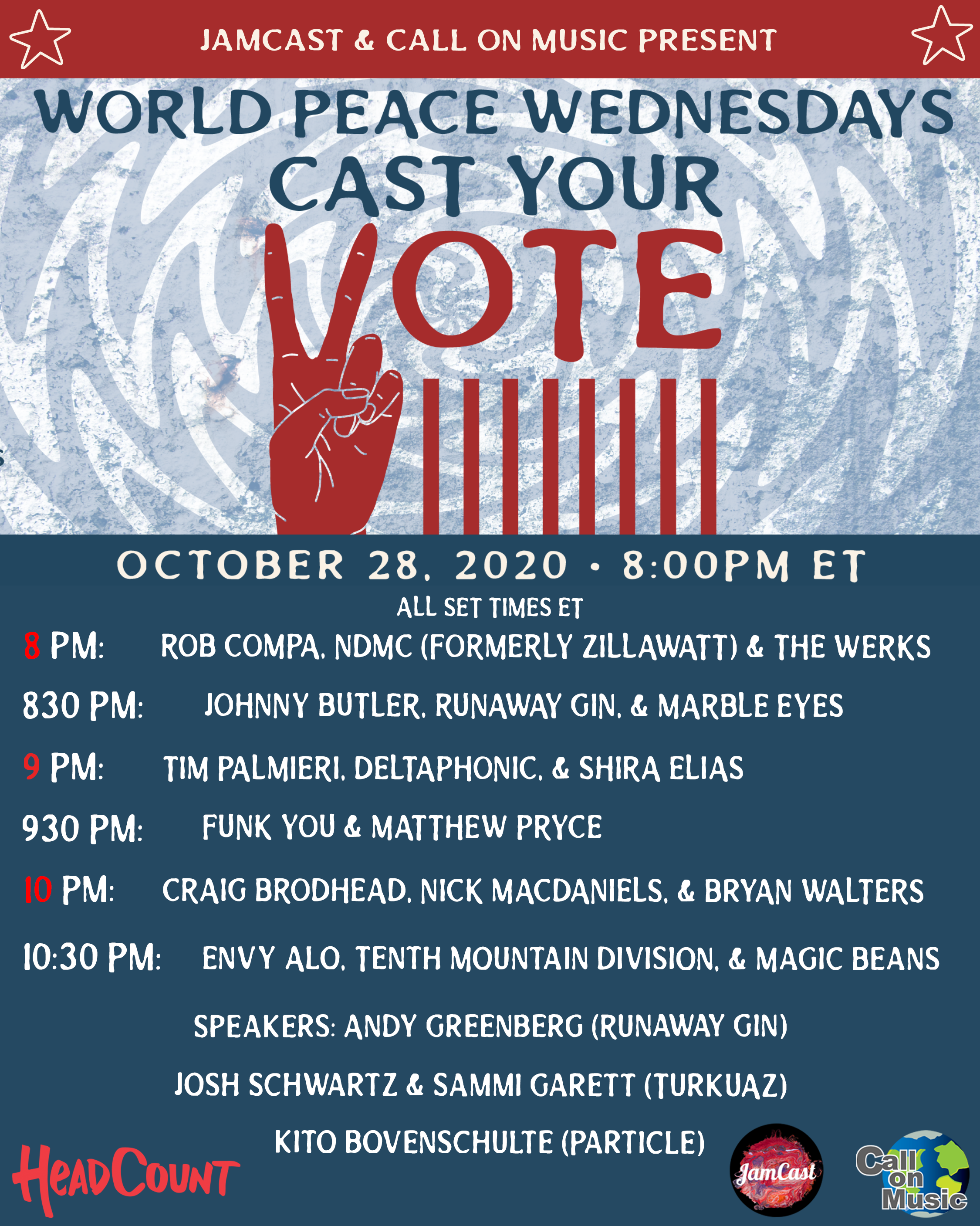 JamCast Network & Call On Music Present: Cast Your Vote Livestream