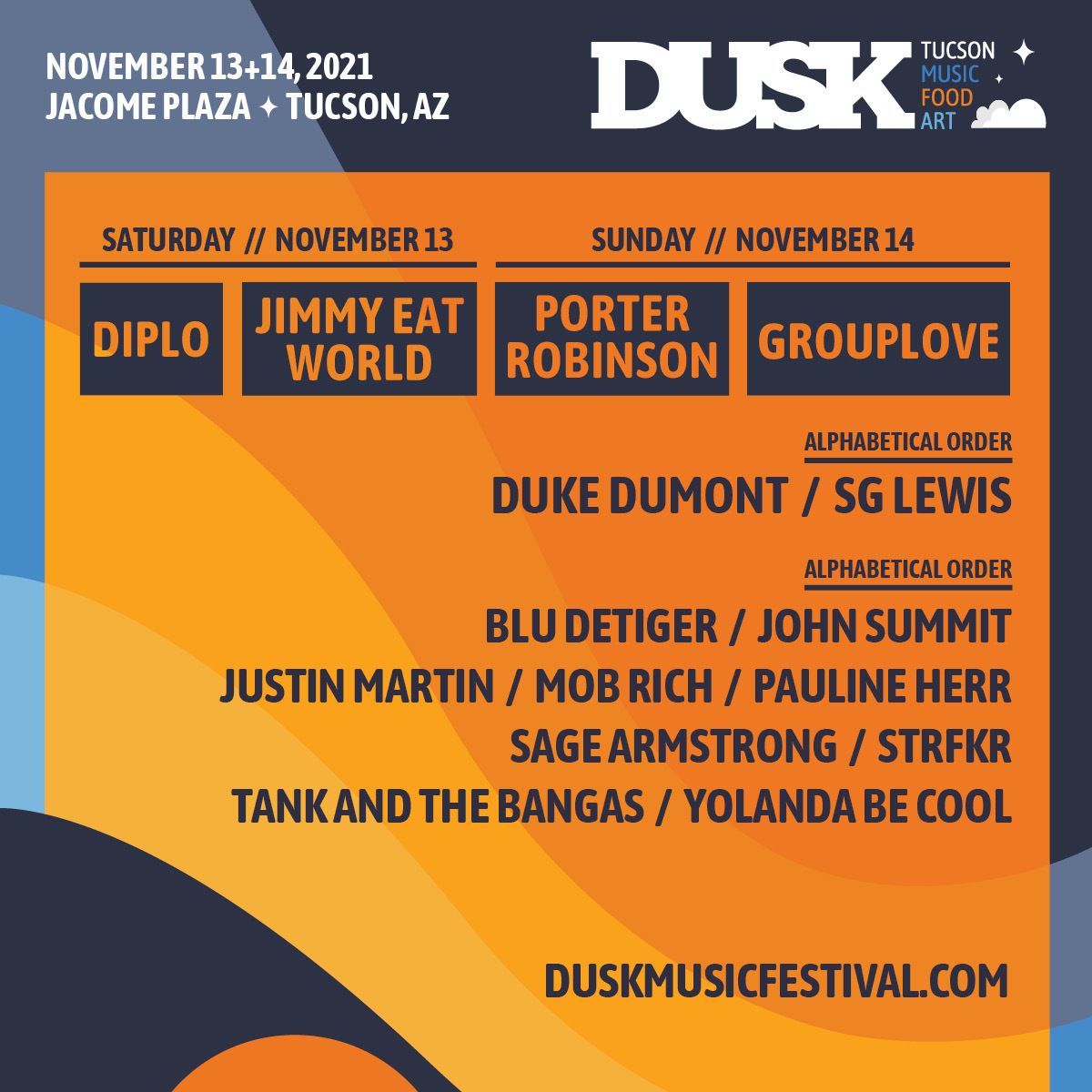 Dusk Music Festival Announces Artists for Fifth Annual Festival November 13th & 14th