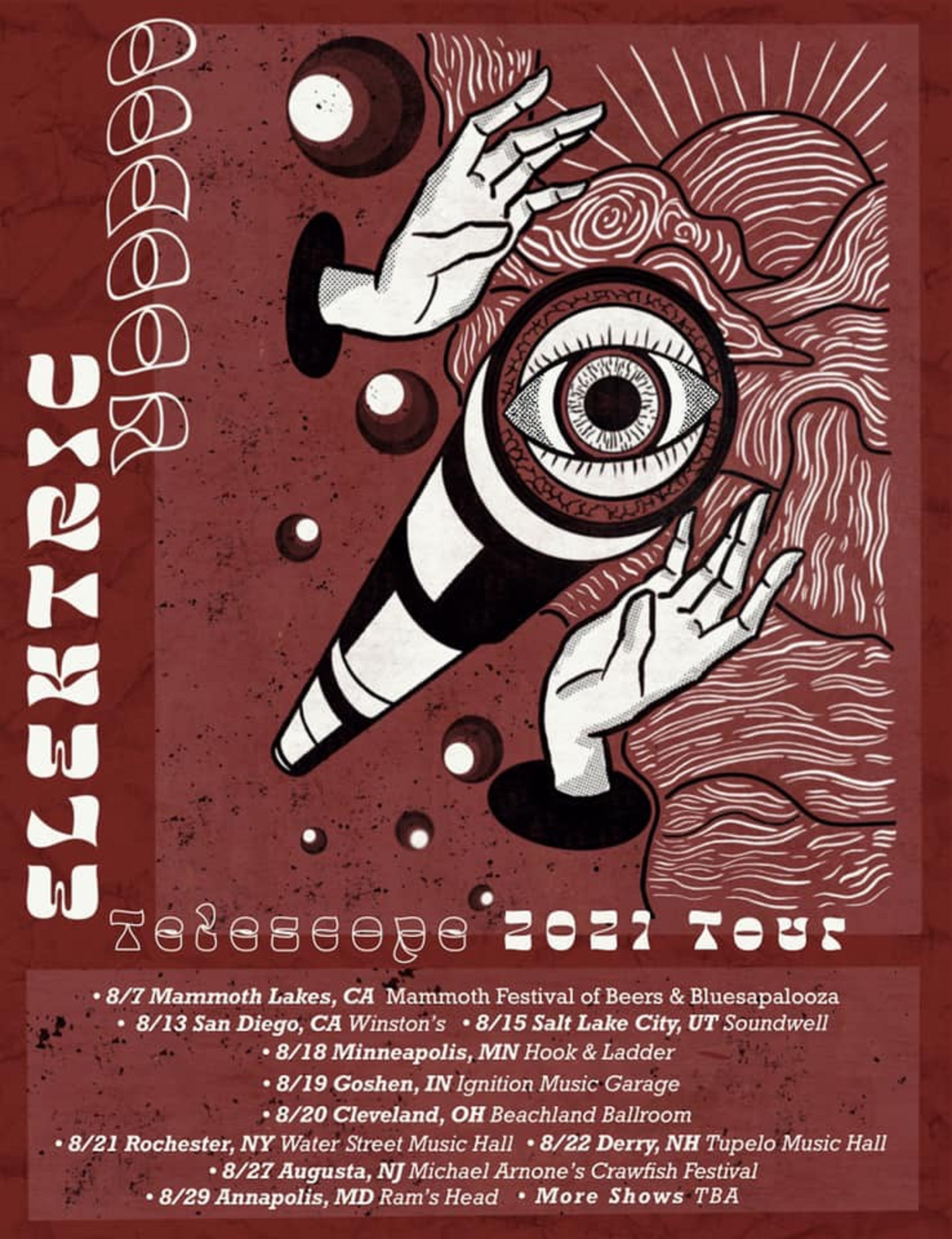 ELEKTRIC VOODOO ANNOUNCES TOUR DATES IN SUPPORT OF UPCOMING ALBUM TELESCOPE