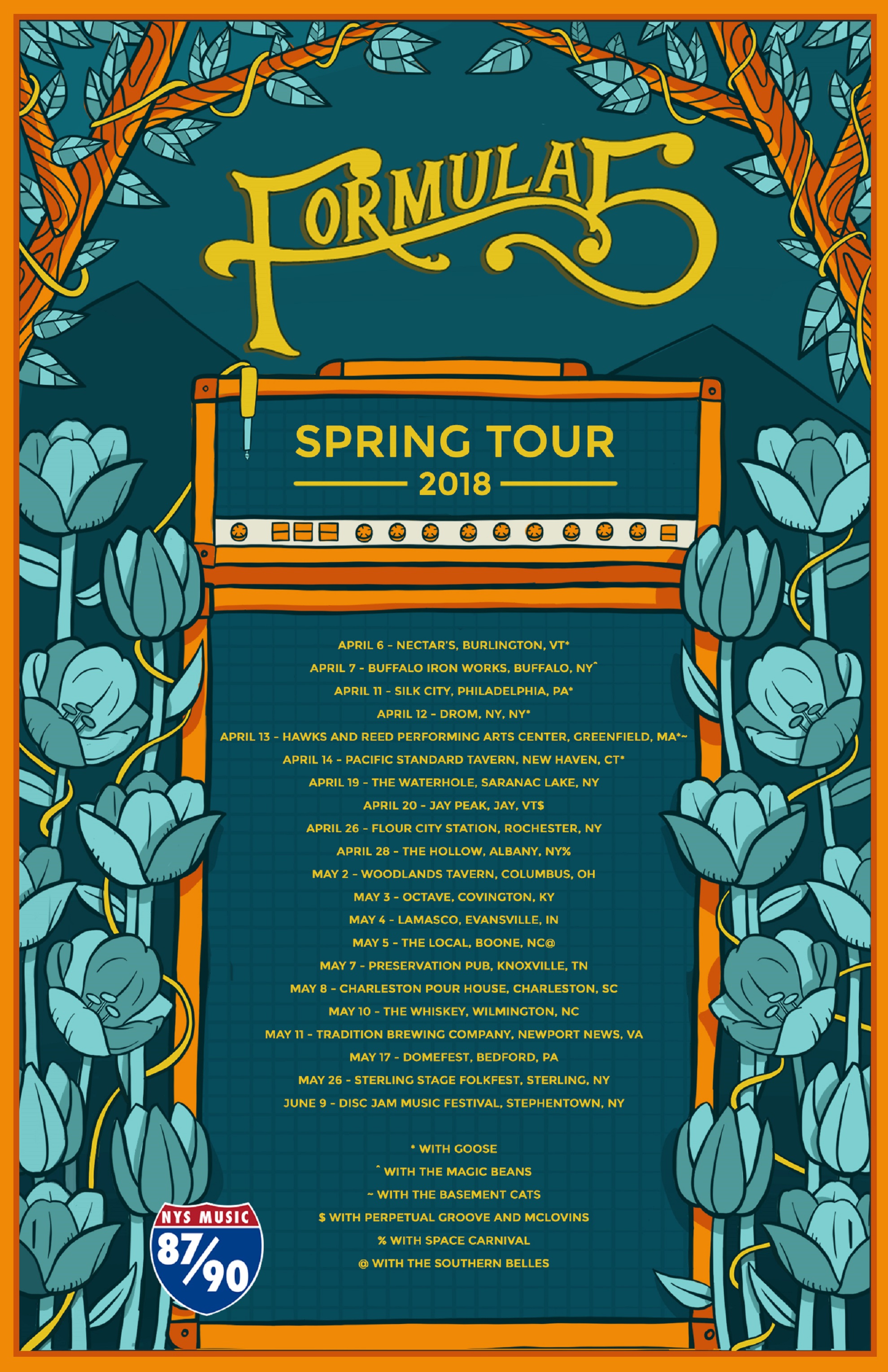 Formula 5 Announces Spring Tour 2018