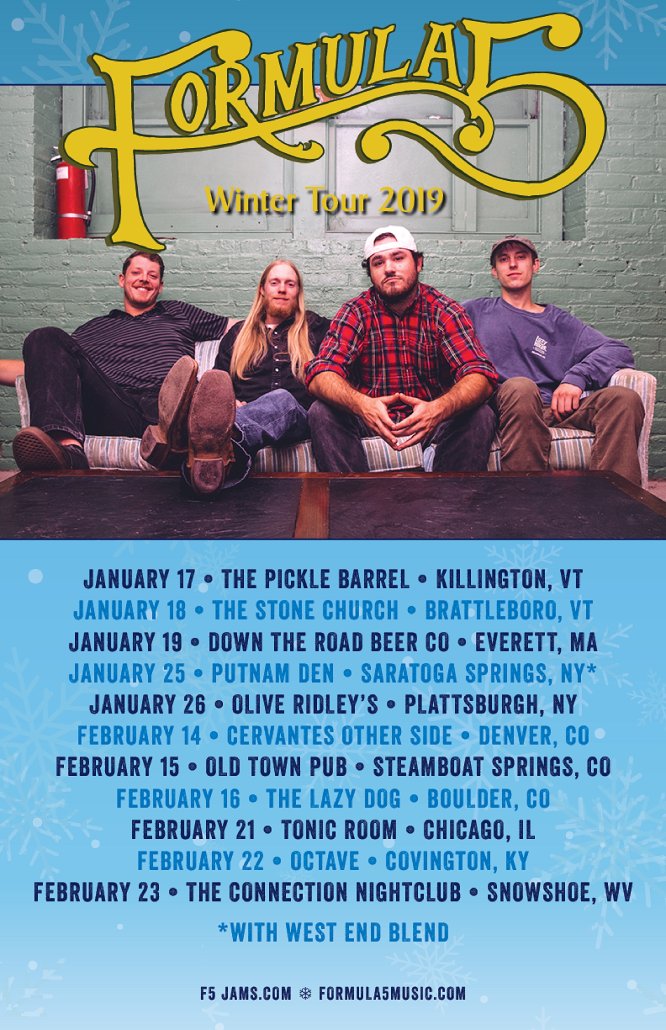 Formula 5 Winter Tour 2019 Dates