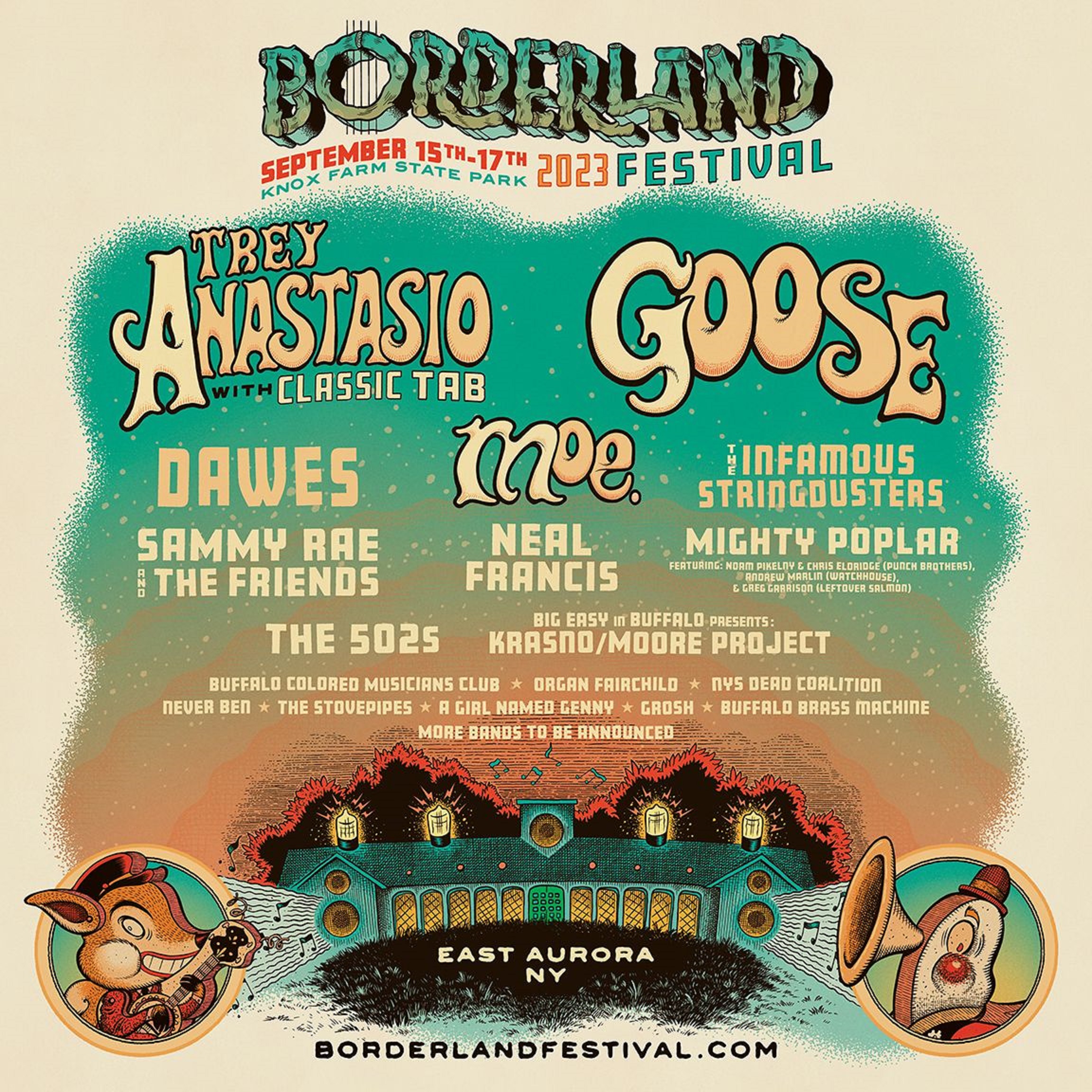 BORDERLAND FESTIVAL RETURNS with Trey Anastasio Band, Goose, Moe., and much more!
