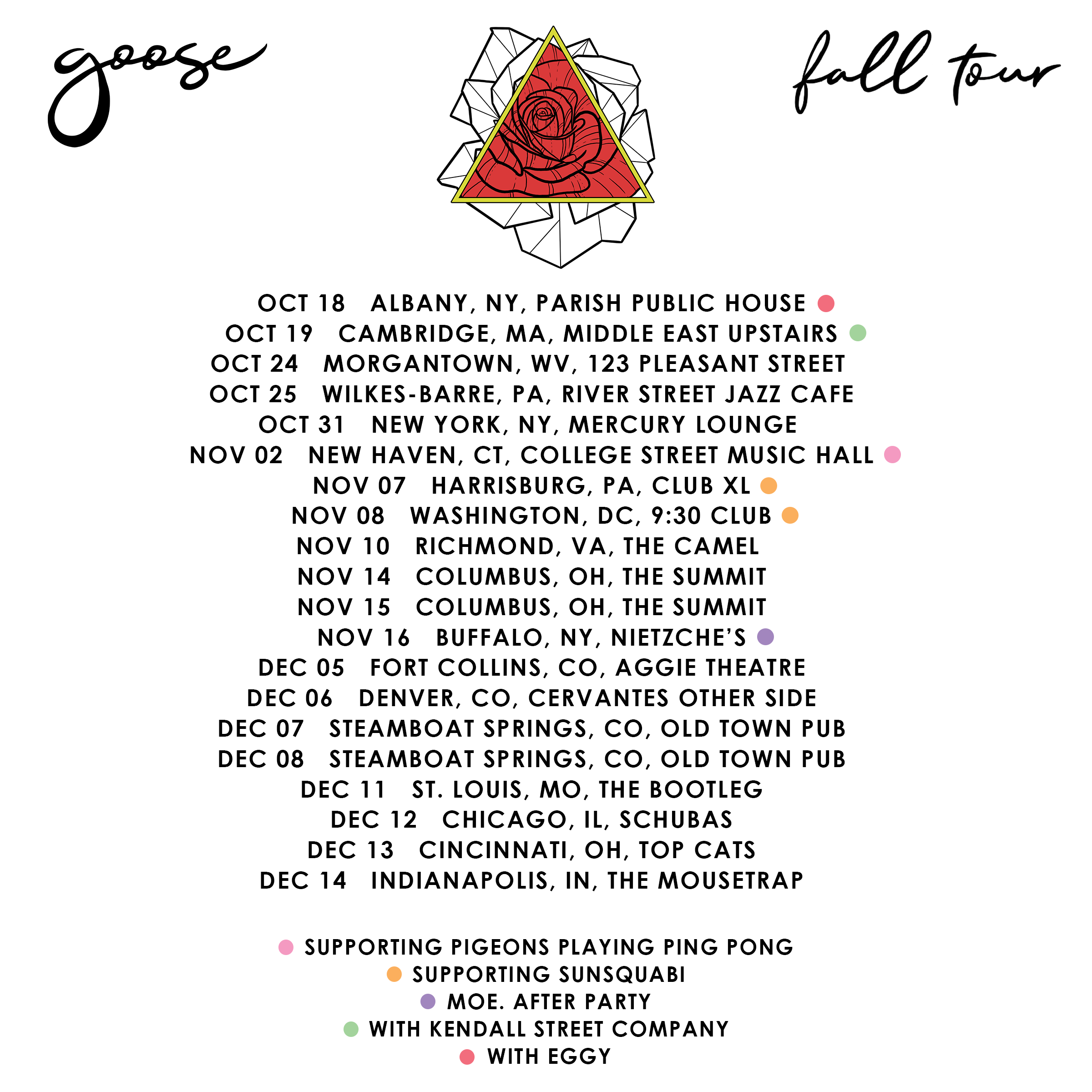 Goose Announces Fall 2019 Tour Dates