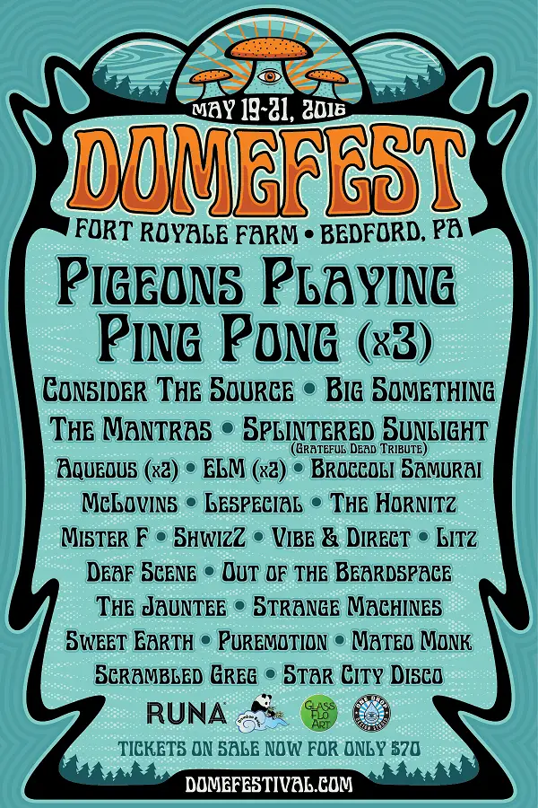 Pigeons Playing Ping Pong Announces Domefest's Full Lineup